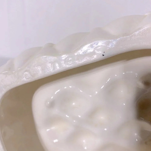 Vintage Arnels Iridescent Ceramic  Quilted Textured Soap Dish - Picture 9 of 13